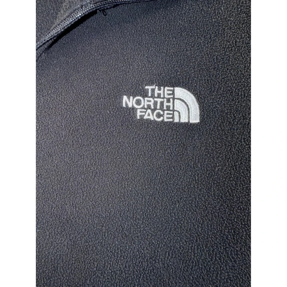 The North Face Mens XL Black TKA 100 Quarter Zip Fleece Pullover TCF3 TMF3 TWF3
